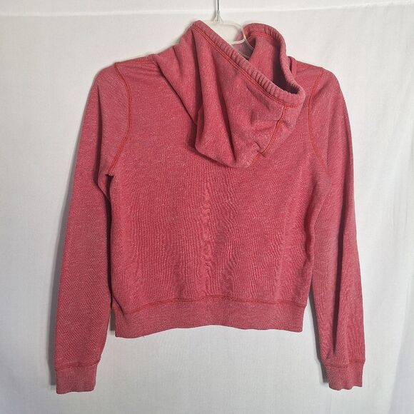 Abercrombie & Fitch Womens Red Pullover Hoodie Sweatshirt Y2K Preppy Medium - Picture 6 of 10